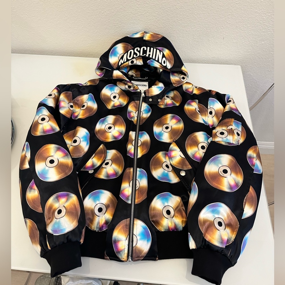 Men's H & M Moschino Hooded Bomber Jacket